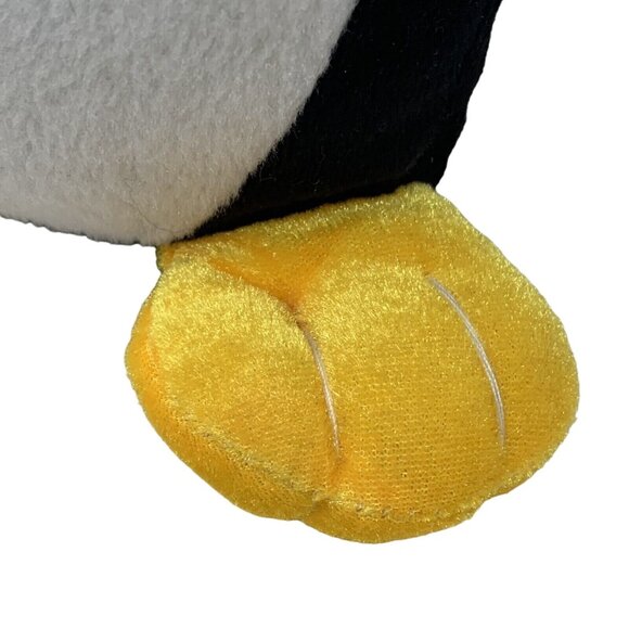 Nanco Penguin Plush Yellow Winter Fur Hat Hoodie Coat 12 In Stuffed Animal 2014 - Picture 7 of 9